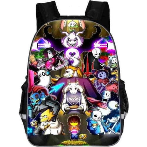 Anime Undertale Backpack for Girls Boys Book Bag Sans Women mochila Men Travel Bag Undertale Children Teenage School Backpacks