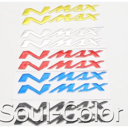 Motorcycle Decals Stickers Emblem Badge Raised Tank Wheel Tank Decals Applique Emblem For NMAX155 NMAX 155 125 3D Decal