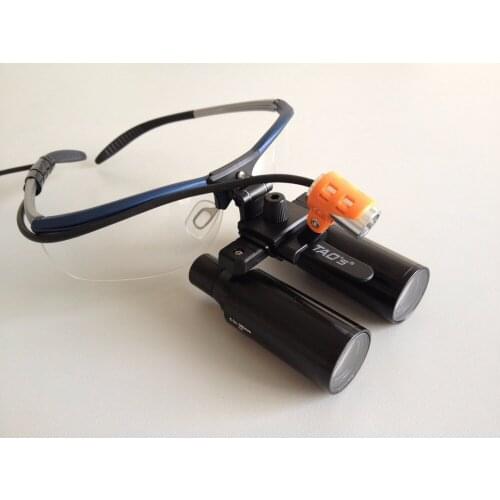 Taos china supplier 6.0x dental loupes online shopping prismatic flip-up surgical loupes loupes with Led headlamp