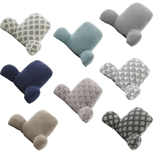 Comfortable Reading Pillow Bedrest Cushion for Sofa Bed Car with Feather Velvet Fills and Zipper