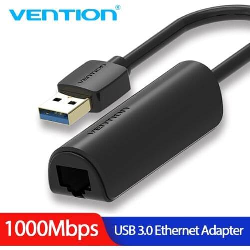 Vention USB Ethernet Adapter USB 3.0 to RJ45 Network Card Hub High Speed 10M/100M/1000M Lan for Windows Mac Ethernet USB Adapter