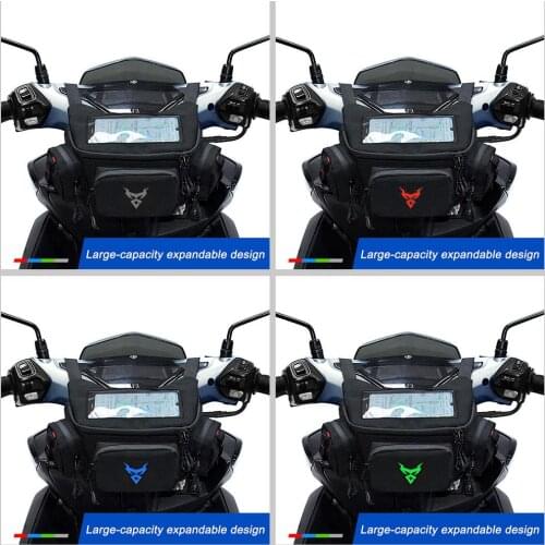 Waterproof Motorcycle Phone Holder Bike Phone Touch Screen Bag 6.4in Motorcycle Handlebar Holder for iPhone 12Pro For Samsung