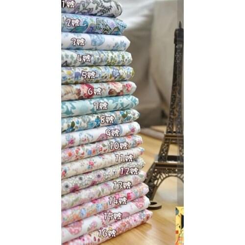 YY DIY 15pcs BLUE dancing with PINK 100% Cotton Poplin Fabric Breathable Printed home Textiles for sewing Patchwork romantic