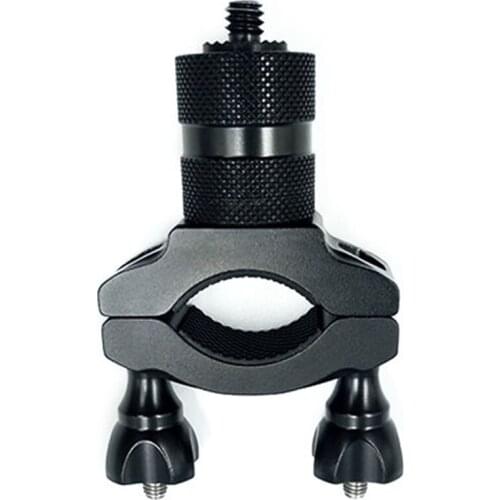 T8DA Bike Handlebar Mount Clip Tripod Clamp Holder Grip Aluminum Bicycle Motorcycle O-shaped Clamp Compatible with Hero 8