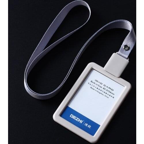 1pc laconic Plastics Badge holder ID Storage box Elastic thread Skype for Business or Personal