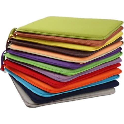 16 in Removable Mat Tie-on Cushion Seat Pads Square Soft Indoor Chair