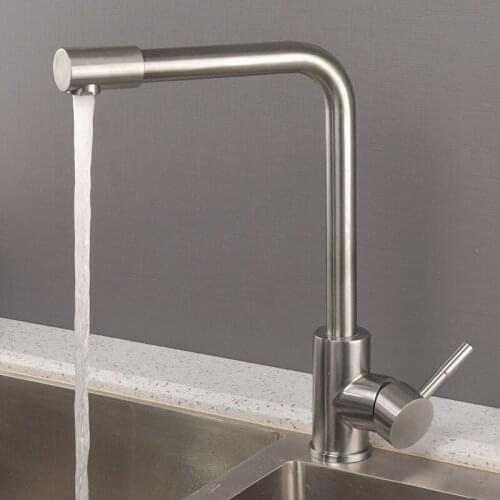 360 round kitchen faucets nickel brushed kitchen sink mixer kitchen faucet water stainless steel