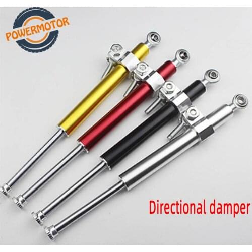 4Colors Universal Motorbike Shock Absorber Direction Damper Accessories 330mm Aluminum Motorcycle Steering Damper ForkStabilizer