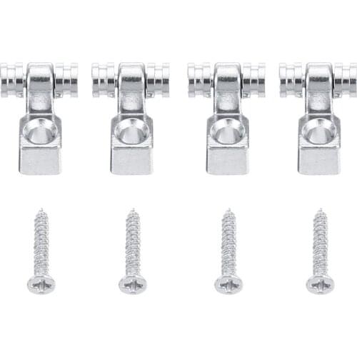 4Pcs Metal Electric Guitar Roller String Trees String Retainer Mounting Guitar Tree Guide Guitars Parts Accessories