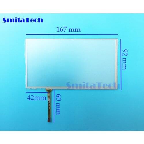 6.95" inch 167*92mm Touch Screen Panels HC-183-695 GPS Touch screen digitizer panel replacement