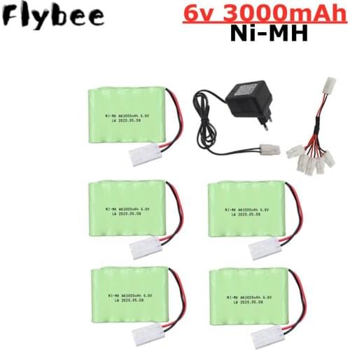 6V 3000mAh NiMH AA Battery For Rc toys Cars Tanks Trucks Robots Boats Guns Battery 6v 2400mah Batteries Pack For Rc Boat