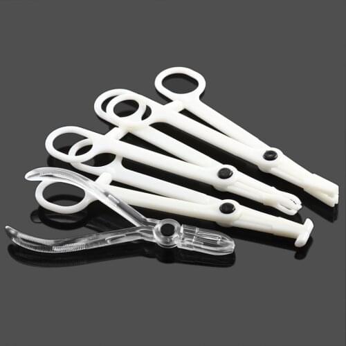 1PC Acrylic Body Piercing Clamp Piercing Equipments Round Open Septum Piercing Forceps Plier Clamp Permanent Body Jewelry Tool