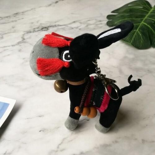 Anime Mo Dao Zu Shi Cosplay The Untamed Wei Wuxian Cosplay Small Apple Plush Doll Toy Keychain Pendant Gifts For Girls CS288