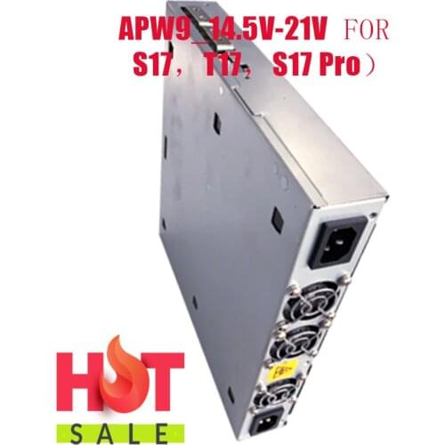 FREE SHIPPING BITMAIN PSU APW9 14.5V-21V Power Supply For Antminer S17 S17 Pro T17