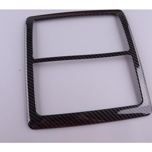 Car Carbon Fiber Style Black Front Roof Reading Light Cover Trim Moulding Fit For Toyota Tacoma 2016 2017 2018 2019 2020