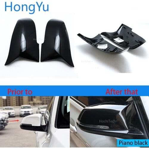 For BMW 1 Series F20 F21 Hatchback 2012-2018 Replace the original car mirror cover M3 M4 appearance bright black mirror cover