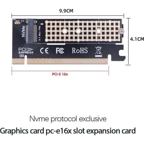 Dual M2 NVME M.2 M Key SATA B Key SSD To PCI Express PCIe 3.0 Converter Adapter Card For 2230 2260 2280 Support PCI-e X4 X8 X16