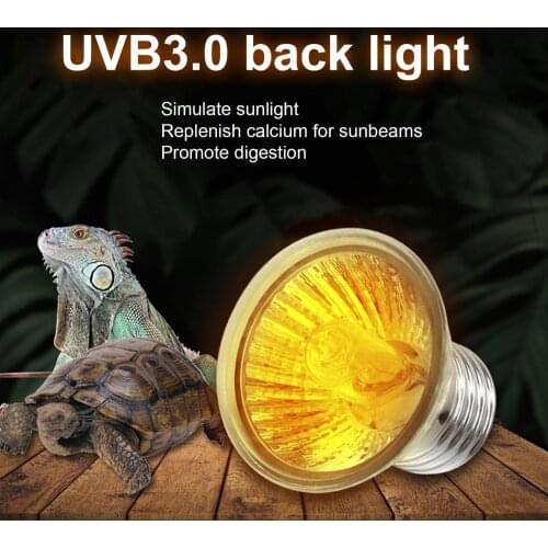 3 in 1 Tanning Sun Durable Lamp UVA UVB Light Lizard Tortoise Climbing Pets Product Bulb Energy Saving Warming Light Accessories