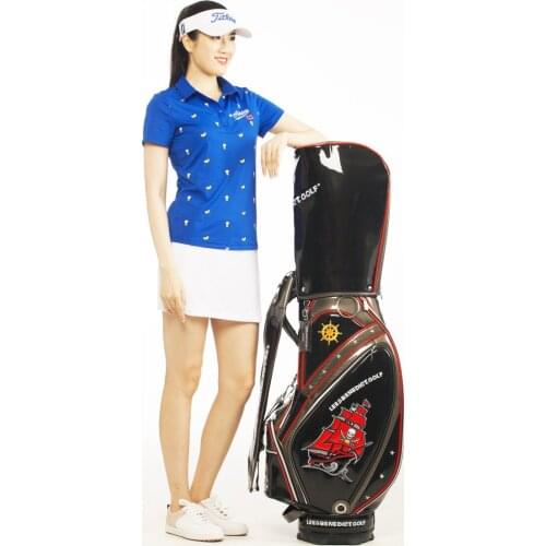 LB golf bag golf bag standard bag clothing bag three dimensional embroidery light rainproof cool pirate ship captain jack