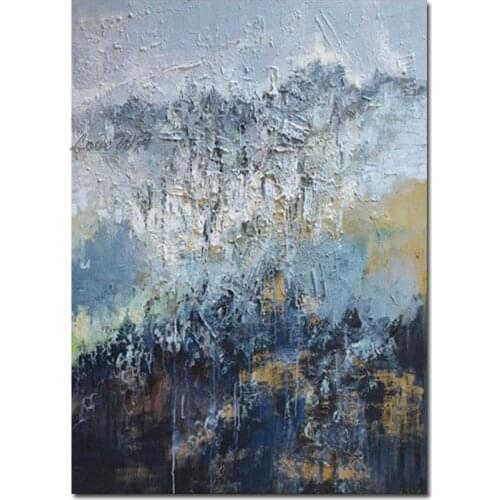 Wall Decorative Textured Abstract Knife Abstract Oil Paintings Art Hand Painted Canvas Pictures Art Craft Wall Hangings Decor