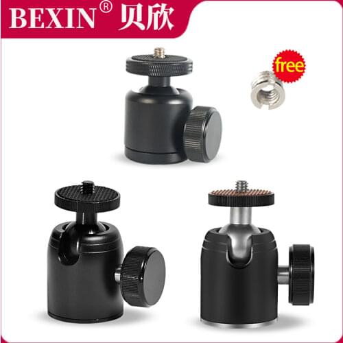 Panoramic 360 Degree Rotation Swivel Tripod Monopod Head Adapter Mount Ball Head Mini Ball Head For DSLR Camera Canon Nikon Sony