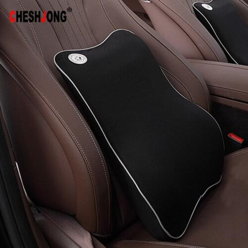 Universal Car Pillows Lumbar Back Support Pillow 3D Soft Memory Foam Warm Waist Cushion For Chairs Home Office Auto Accessories