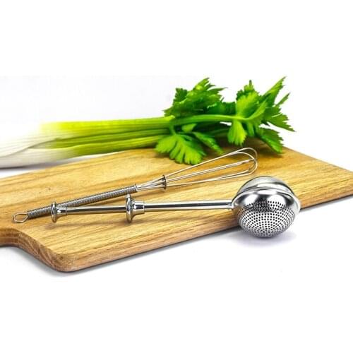 Powdered Sugar Shaker Duster with Lid Sugar Flour Sifter Mini Whisk for Baking Powder Sifters for Baking Tools for Spice