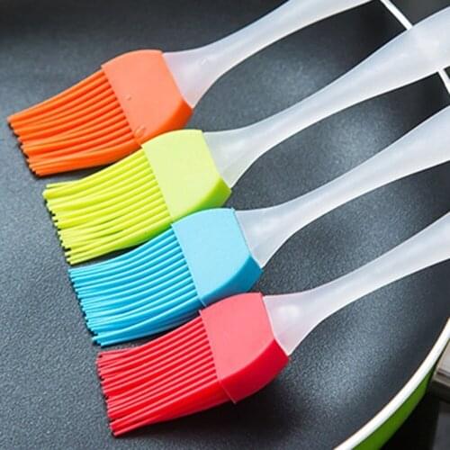 Silicone Spatula Barbeque Brush For Cooking BBQ Oil Brushes Heat Resistant Pastry Cream Brushes Kitchen Baking Tools Supplies