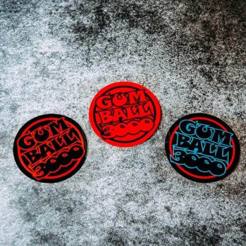 NO.044 Gumball 3000 Racing 3M Reflective Modified Stickers Car Glass Waterproof MOTO GP Decals Racing Motorcycle