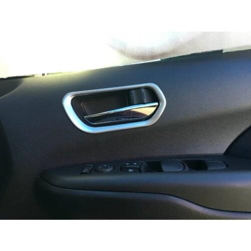 For NISSAN SERENA Internal handle trim matte style ABS chrome 4Pcs 2016-2019