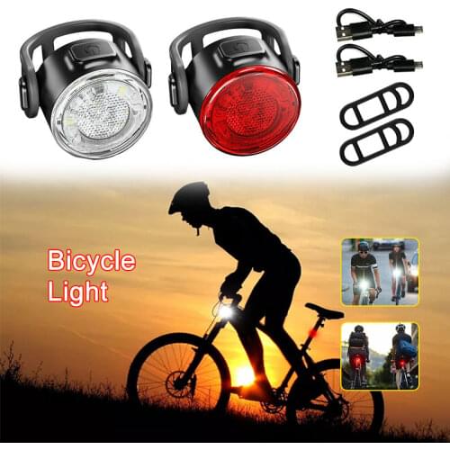 USB Bike Back Light MTB Night Riding Tail Light Waterproof Rear Lamp Cycling Light with Built-in 300 mAh Battery