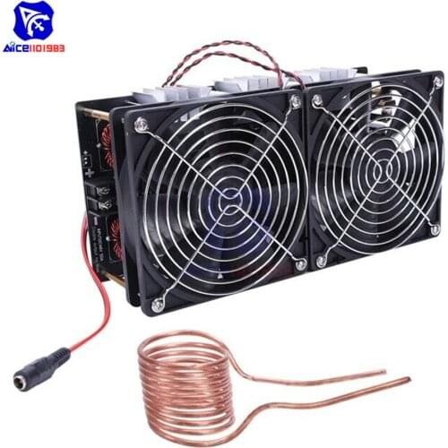 Diymore ZVS 12V-48V 2500W High Frequency Induction Heating PCB Board High Voltage Inverter Flyback Driver Heater with Tesla Coil
