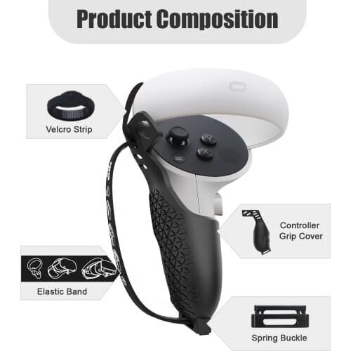 For Oculus Quest 2 touch controller handle anti-throwing handle protective cover TPU plastic Slip resistant and durable comfort