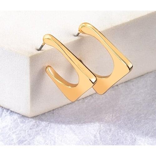 Womens Earrings Unusual Earrings For Women Drop Design Hanging Earrings Gold Color Geometric Kshmir Party 2021 Punk Jewelry