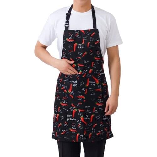 1PCS Adjustable half-length adult apron stripe hotel restaurant chef waiter apron kitchen chef apron with 2 pockets