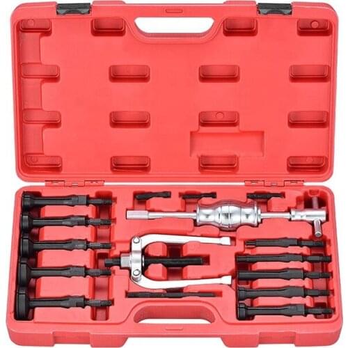 16pcs Inner Bearing Puller Car Disassemble Bearing Blind Hole Remover Extractor Set Slide Hammer Tool Kit