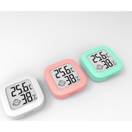 1PC Mini Indoor Thermometer Digital LCD Temperature Sensor Humidity Meter Thermometer Weather Station Baby Room Hygrometer Gauge