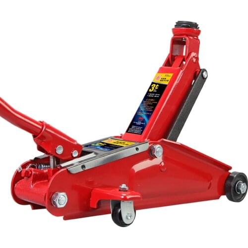 Horizontal Jack, 3 Ton Plastic Box, Red Hydraulic Jack For Auto Repair And Auto Maintenance Car