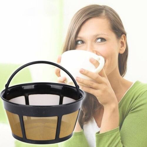 Hot Stainless Steel Basket Reusable High Temperature Resistant Mesh Coffee Filter