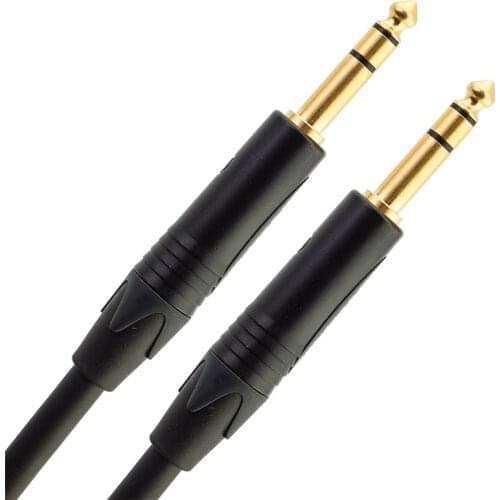 Hifi balanced cable 6.5mm to 6.35mm TRS MALE to TRS male Use CANARE l-4e6s GOLD PIN NEUTRIK mixer sound card cable