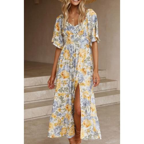 INMOTENG Long Sleeve Summer Dresses