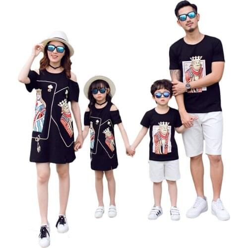 Mommy and Daughter Matching Clothes Outfits Summer Cute Boys Couple Clothes Kids Family Set Pijama Familiar Tracksuit AE50FC