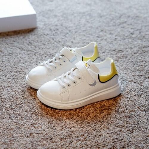 Kids Shoes Soft Casual Boys Fashion Sport Sneaker Teenager Children PU Leather Trainer Babys Toddler Girl Shoes Chunky Sneakers