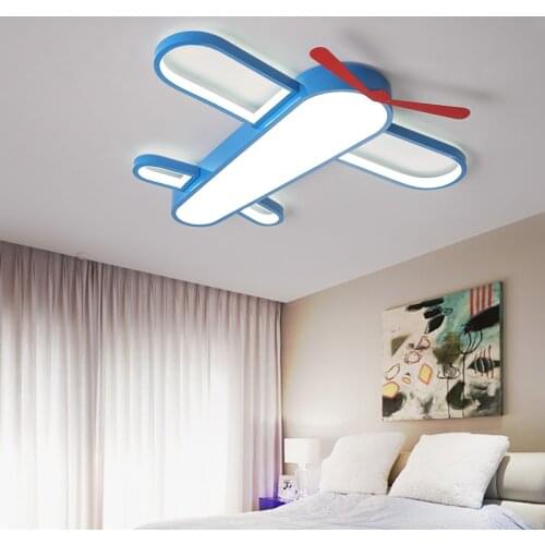 Creative airplane chandeliers ceiling for Bedroom decor Children kids room aircraft chandelier lighting modern baby boy lamp led