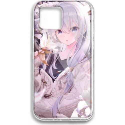 Cute Girl animation Phone Case for iPhone 11 12 pro XS MAX Mini 8 7 6 6S Plus X 5S SE 2020 XR