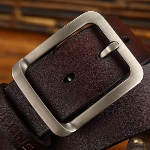 Original brand leather men belt 2 color luxury package square pin buckle waistband designer belts for men genuine leather belt