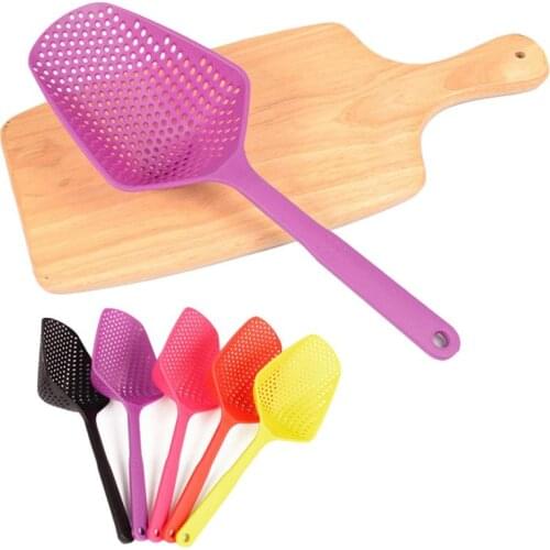 Nylon Spoon Strainer Cooking Shovels Vegetable French Fries Strainer Scoop Colander Soup Filter Kitchen Tools Cocina Accesorios