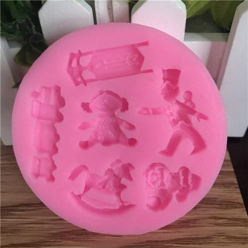 New Arrival Paradise For Children Shaped 3D Silicone Cake Fondant mold, Cake Decoration tools, soap, Candle Moulds D097