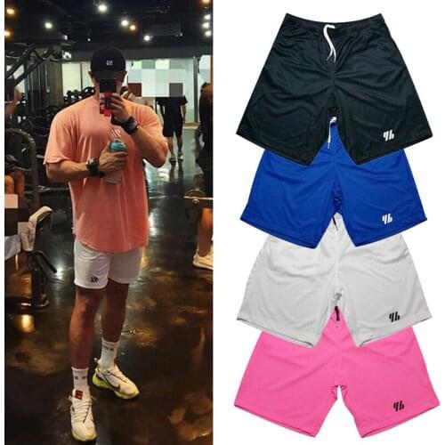 The Latest Arrival Summer Men Cotton Blended Running Shorts Pants Lace-Up Waist Casual Daily Exercise Sports Street Wear