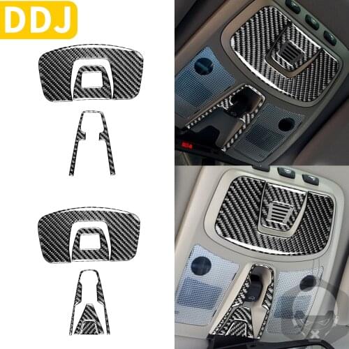 Overhead Console Carbon Fiber Interior Sticker For Volvo XC90 XC Classic 2003-2014 Car Reading Light Panel Cover Accessories